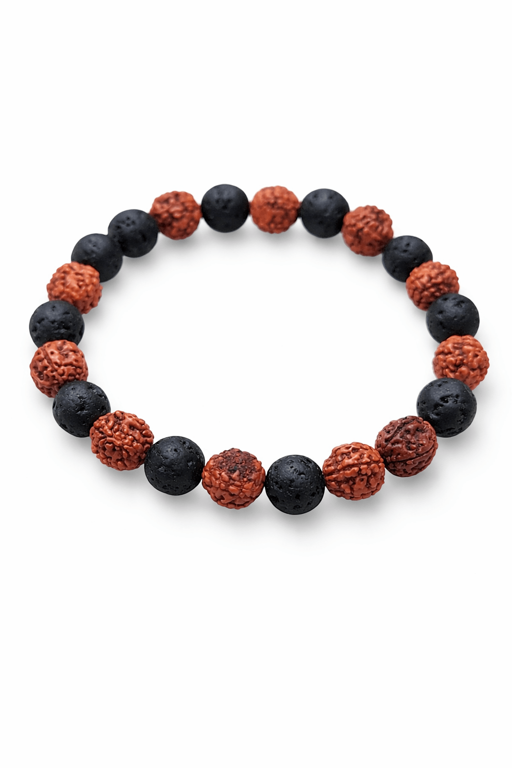 Pulsera Rudraksha y Lava Volcánica para Hombre | Protección, Enraizamiento y Equilibrio Pulseras EsotéricasTienda esotérica Málaga - La Tienda de Tata Magic: tienda Esotérica en Málaga
